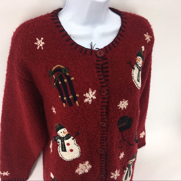 Croft and barrow large Christmas sweater Flaws - Picture 3 of 8